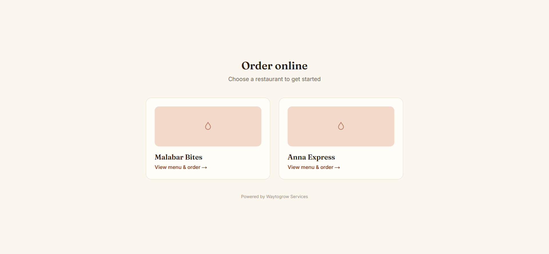 Malabarbites customer order page