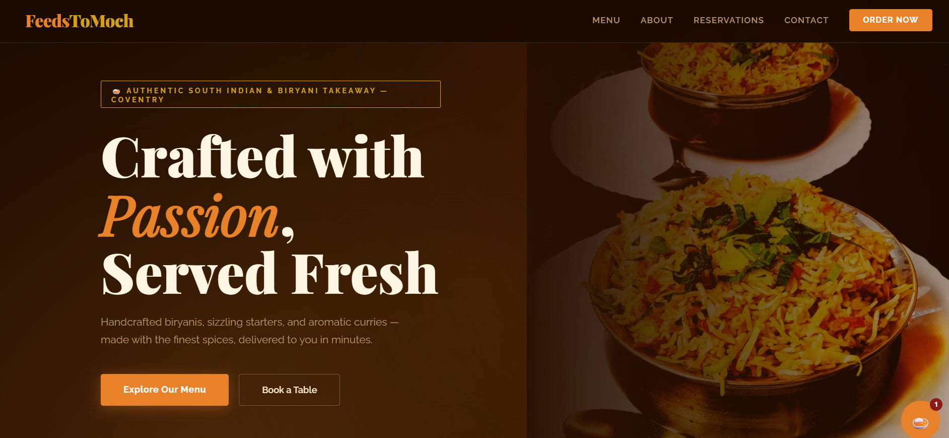 FeedStomach restaurant ordering site